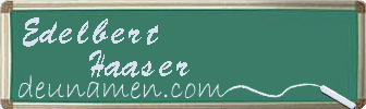 Edelbert Haaser Visitenkarte